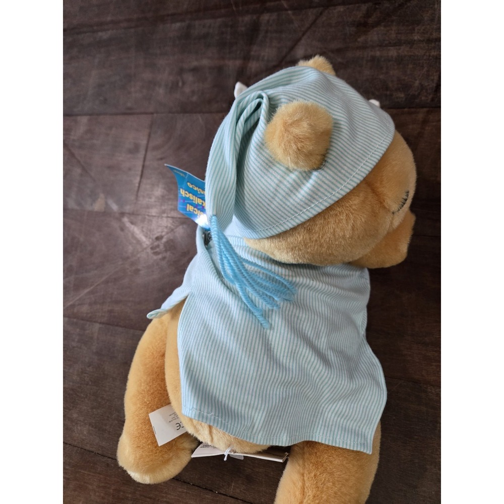New Vintage Disney Winnie The Pooh Windup Sleeping Pooh Bear Plush Stuffed WORKS - Picture 7 of 7